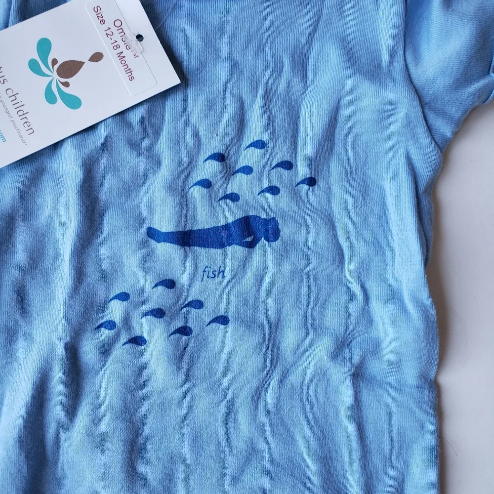 NWT Lotus Children Fish Pose Onesie